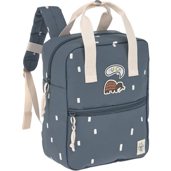 LÄSSIG Kinderrucksack Happy Prints, Mini Square Backpack, Midnight Blue