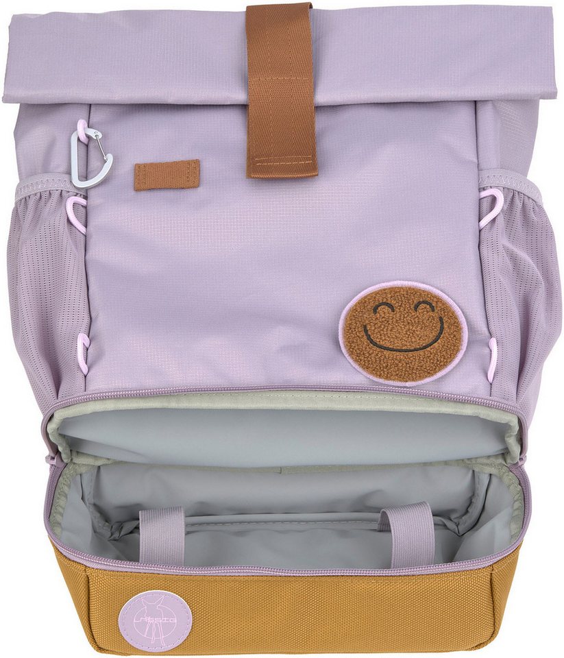 LÄSSIG Kinderrucksack Little Gang, Mini Rolltop Backpack, lilac, aus recycelten PET-Flaschen – Bild 3 von 5