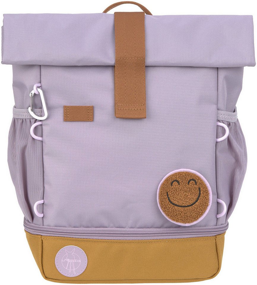 LÄSSIG Kinderrucksack Little Gang, Mini Rolltop Backpack, lilac, aus recycelten PET-Flaschen – Bild 4 von 5