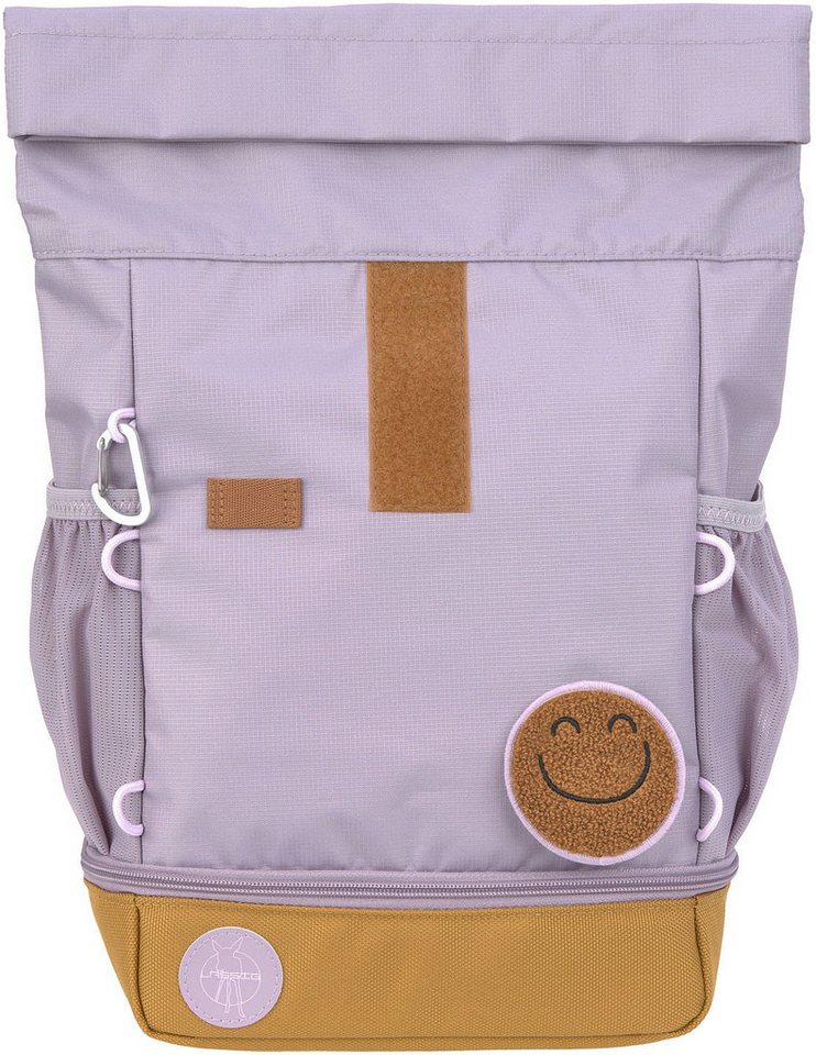 LÄSSIG Kinderrucksack Little Gang, Mini Rolltop Backpack, lilac, aus recycelten PET-Flaschen – Bild 5 von 5