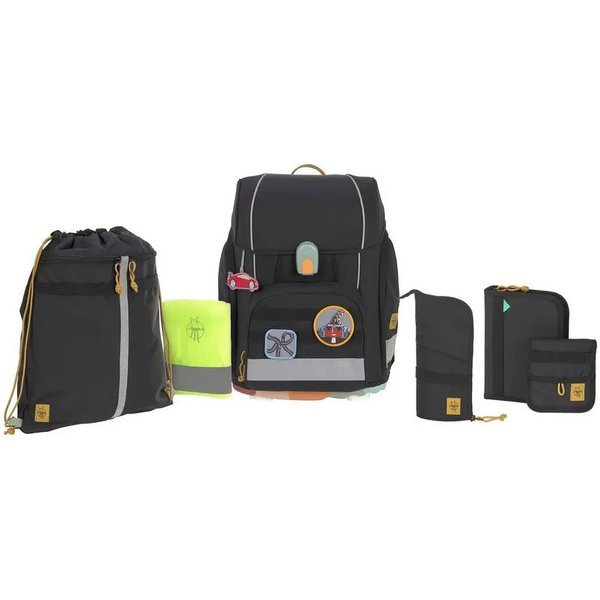 LÄSSIG Kinderrucksack Schulranzen-Set Boxy Unique black