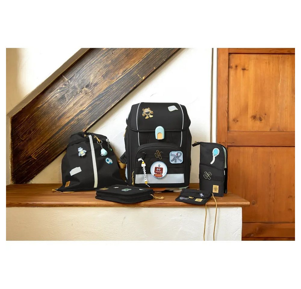 LÄSSIG Kinderrucksack Schulranzen-Set Boxy Unique black – Bild 3 von 5