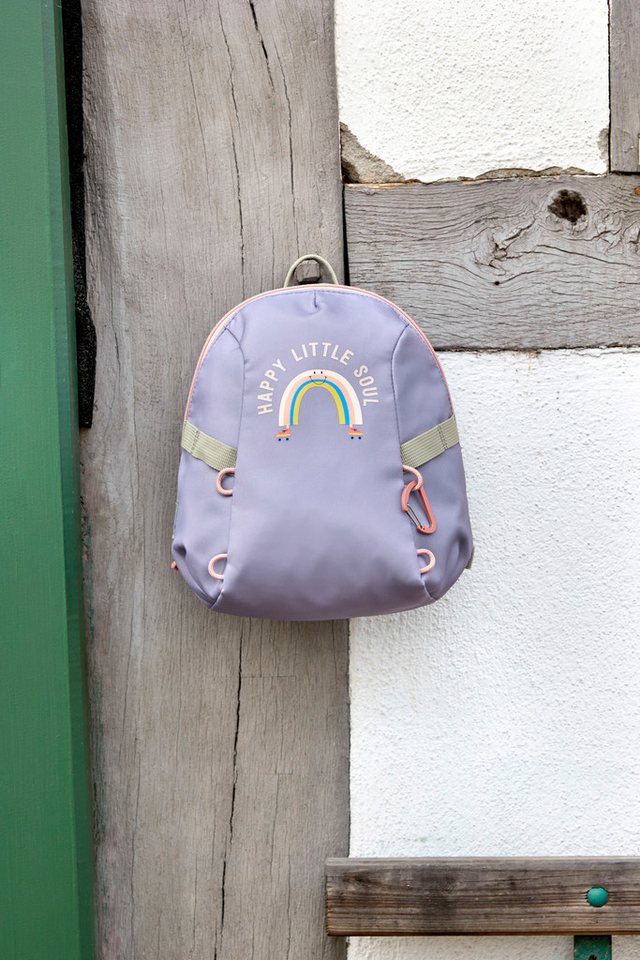 LÄSSIG Kinderrucksack Tiny Backpack Outdoor Rainbow pastel lilac – Bild 2 von 5