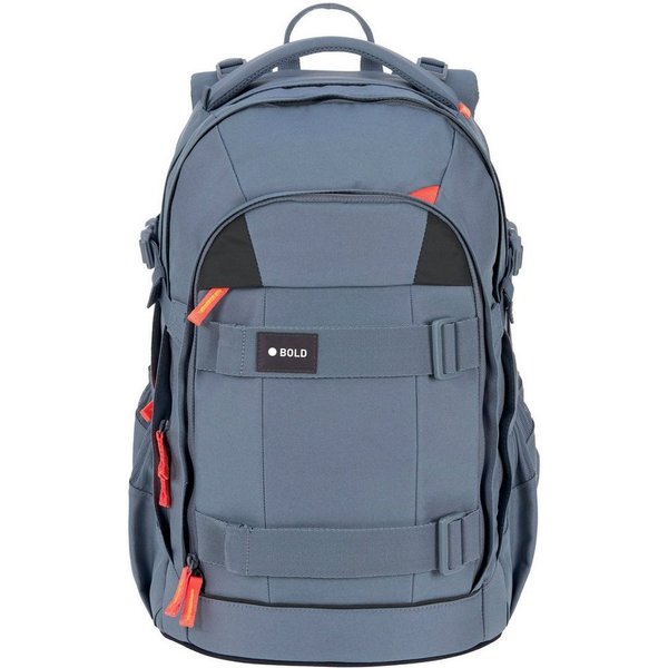 LÄSSIG Schulrucksack Origin Bold, blue, aus recyceltem Material