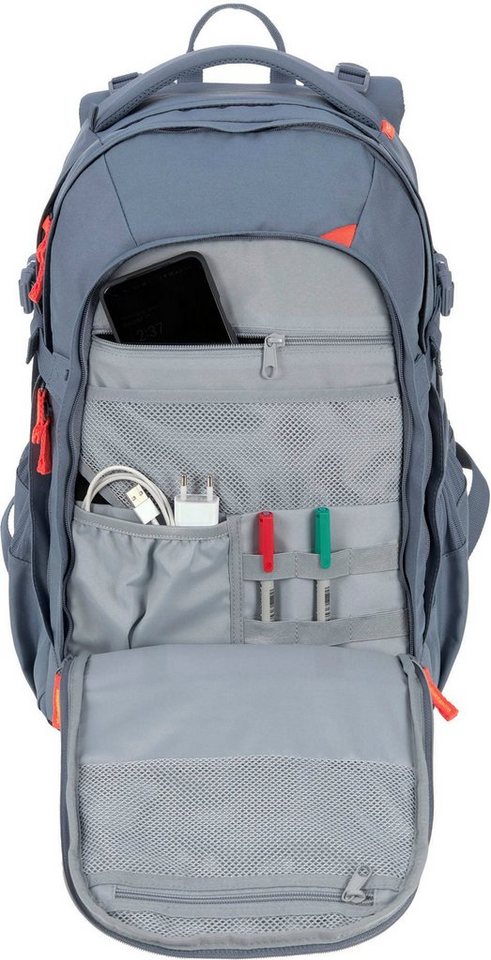 LÄSSIG Schulrucksack Origin Bold, blue, aus recyceltem Material – Bild 4 von 5
