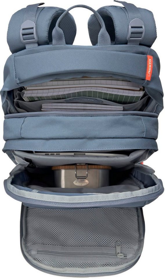LÄSSIG Schulrucksack Origin Bold, blue, aus recyceltem Material – Bild 5 von 5