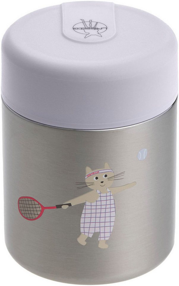 LÄSSIG Thermobehälter Tiny Team Cat, Edelstahl, Silikon, (1-tlg) – Bild 2 von 5