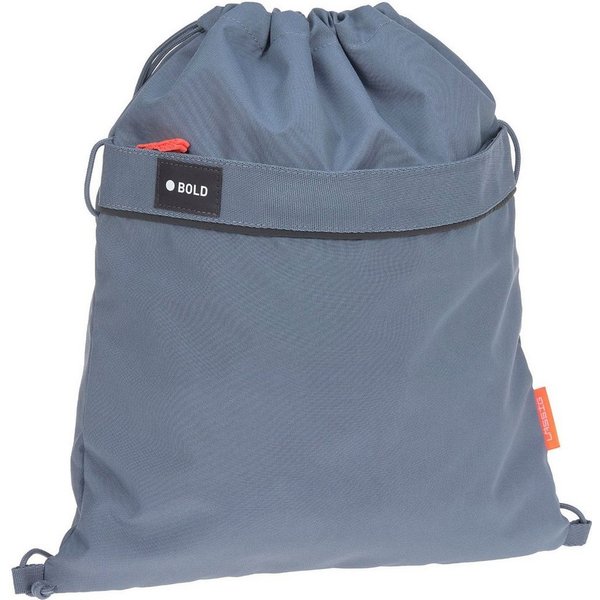 LÄSSIG Turnbeutel Bold, blue, aus recyceltem Material