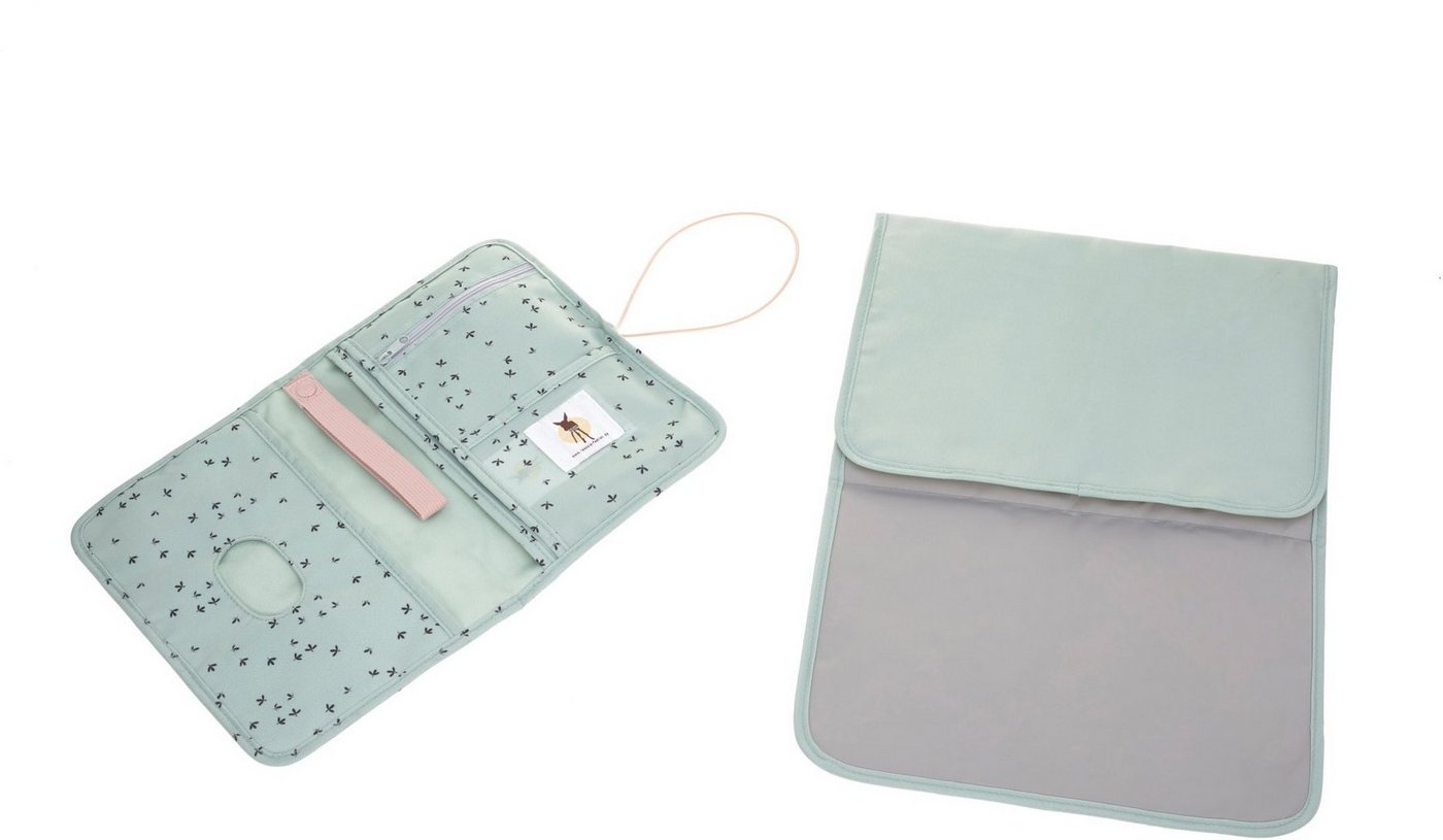 LÄSSIG Windeltasche Casual, Changing Pouch, Floral Mint, PETA-approved vegan – Bild 4 von 5