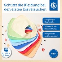 BIECO Lätzchen Bieco Baby Lätzchen 10er Pack Baby Lätzchen Wasserdicht Schlabberlatz