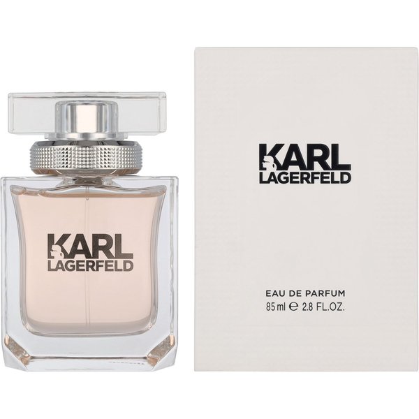 LAGERFELD Eau de Parfum POUR FEMME, Blumig-fruchtiger Damenduft mit Pfirsich, Magnolie und Moschus.