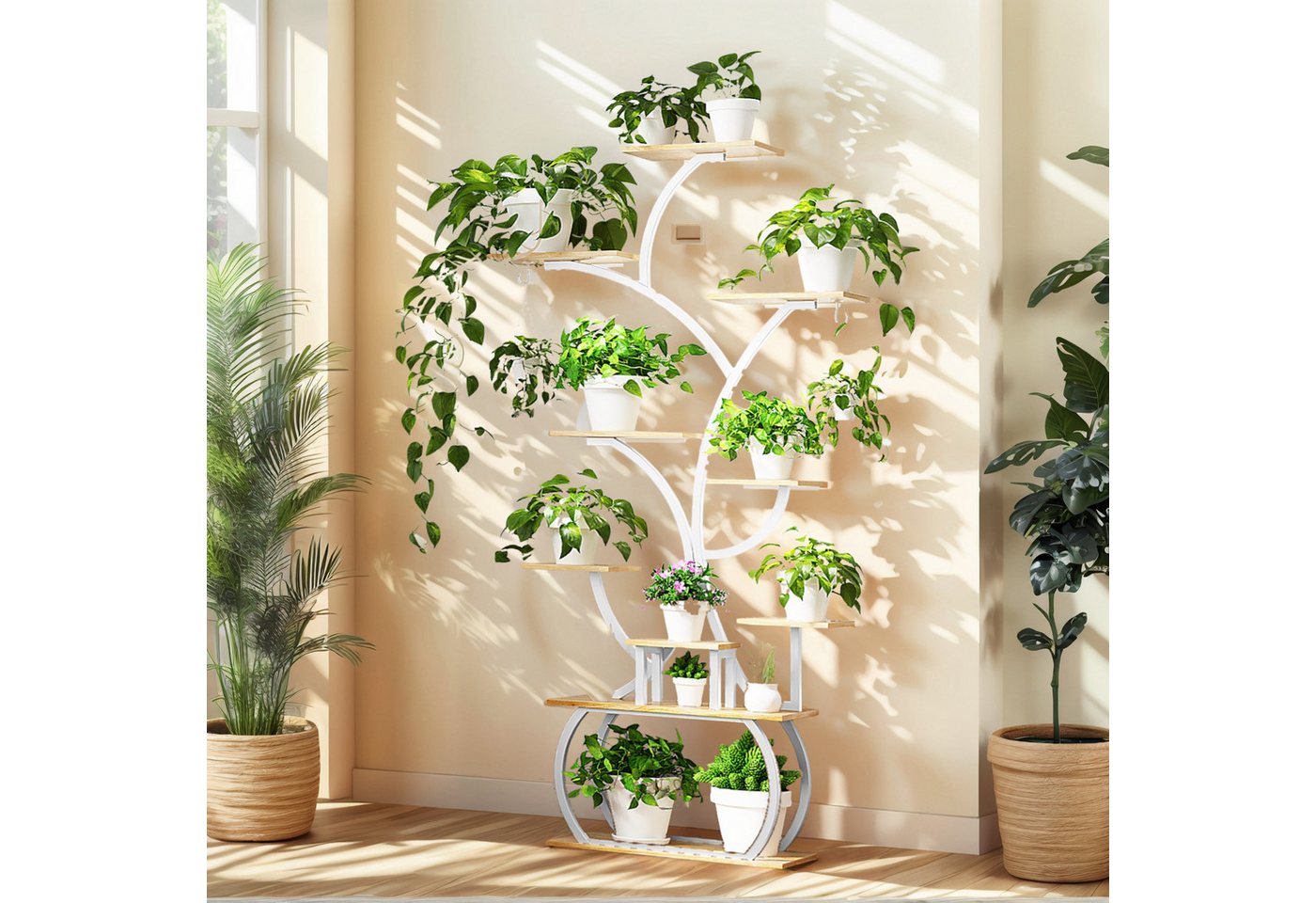 LALAHO Blumenständer Blumenständer mit Wachstumslicht – Bild 5 von 5
