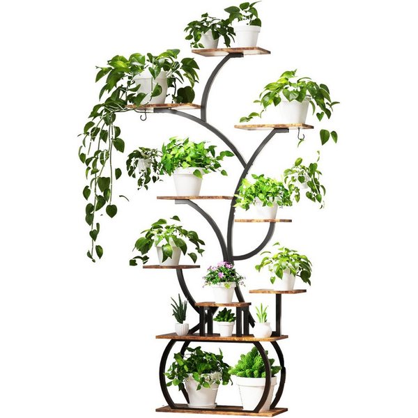 LALAHO Blumenständer Blumenständer mit Wachstumslicht