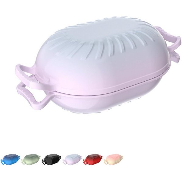 LALAHO Bratentopf Gusseiserner Topf (4,7/7,1 l), oval/bonbonförmig, Mit Handschuhen, hitzebeständiger Matte