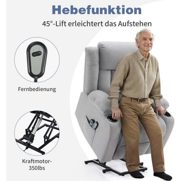 LALAHO Massagesessel Massagesessel, Elektrischer, Aufstehsessel