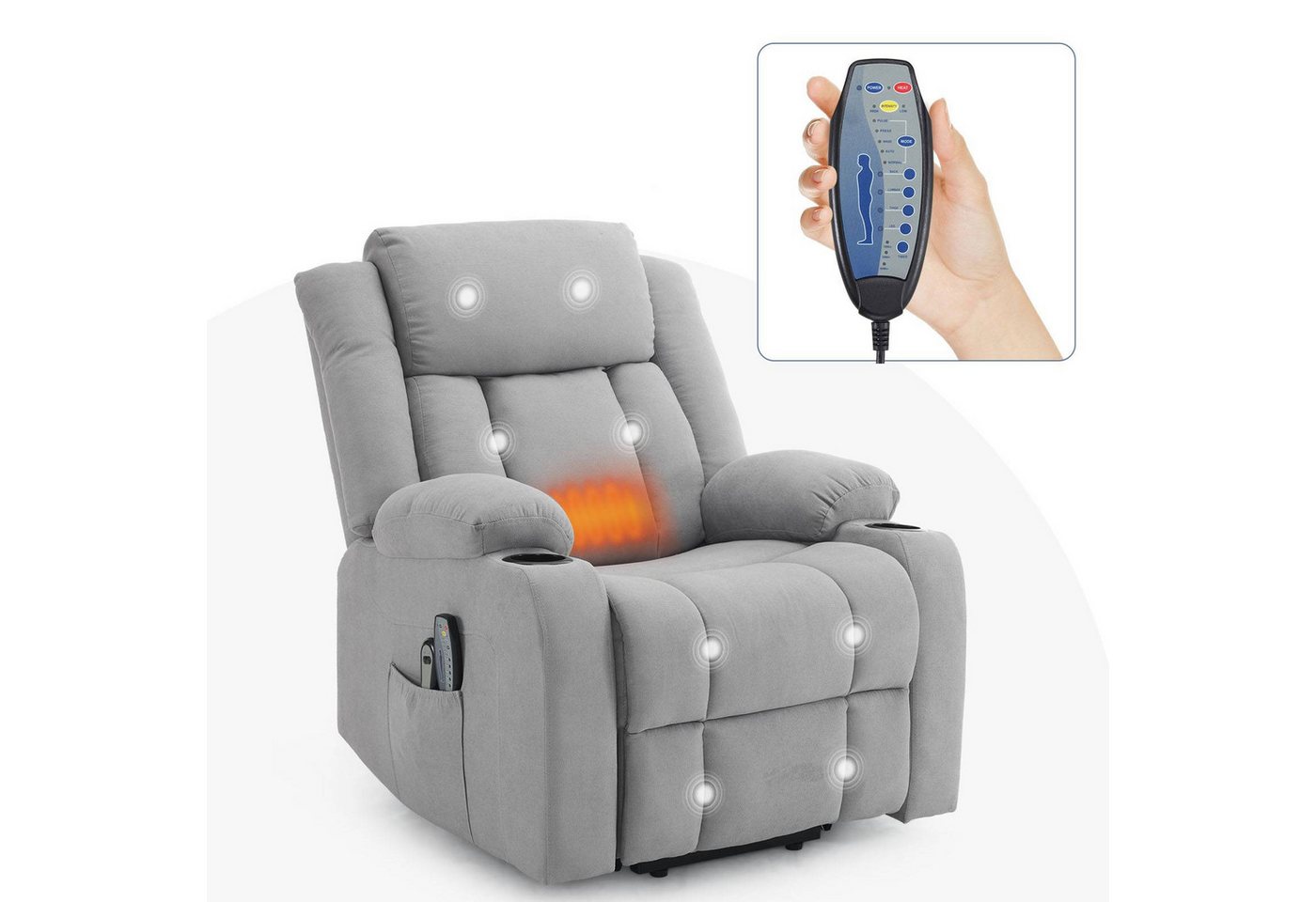 LALAHO Massagesessel Massagesessel, Elektrischer, Aufstehsessel – Bild 2 von 5