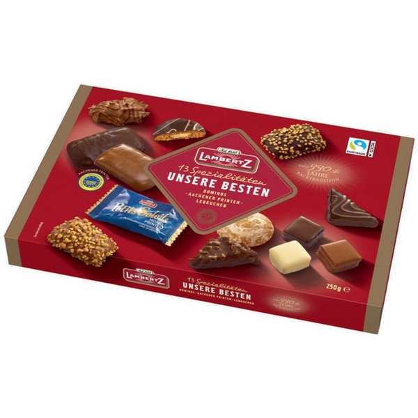 Lambertz Süßigkeit, Lambertz Besten Dominos Aachener Printen und Lebkuchen Mix 250g