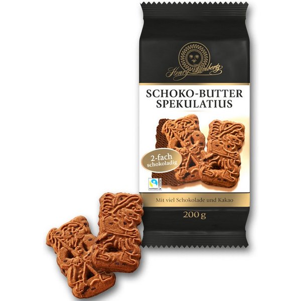 Lambertz Süßigkeit, Lambertz Schoko Butter Spekulatius Schokoladen Mürbegebäck 200g