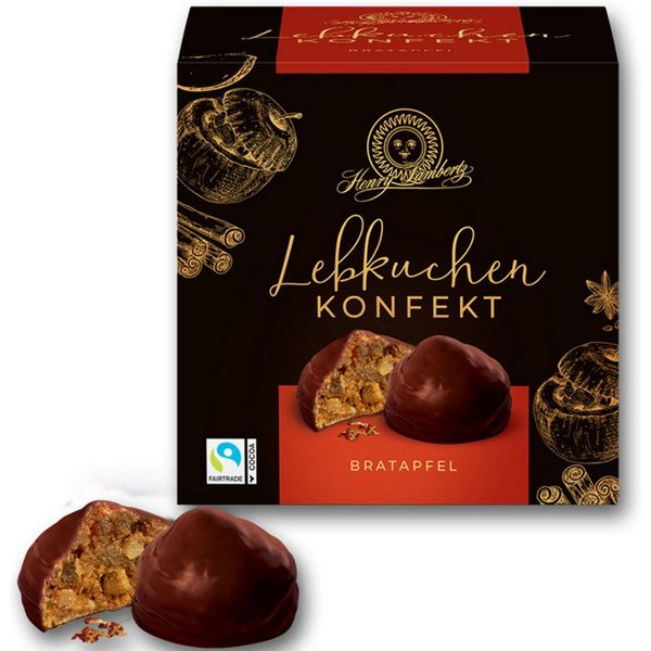 Lambertz Süßigkeit, Lambertz Lebkuchenkonfekt Bratapfel Mini Lebkuchenkonfekt 175g