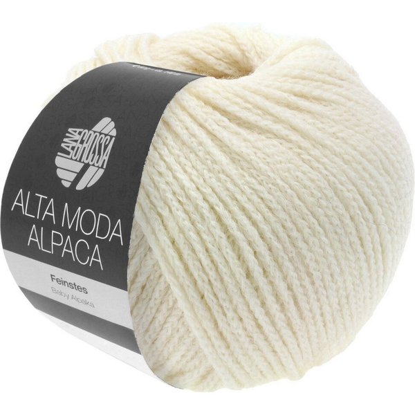 LANA GROSSA ALTA MODA ALPACA Häkelwolle, 140 m (edles Garn aus hauchfeinem Baby-Alpaca), 50 g