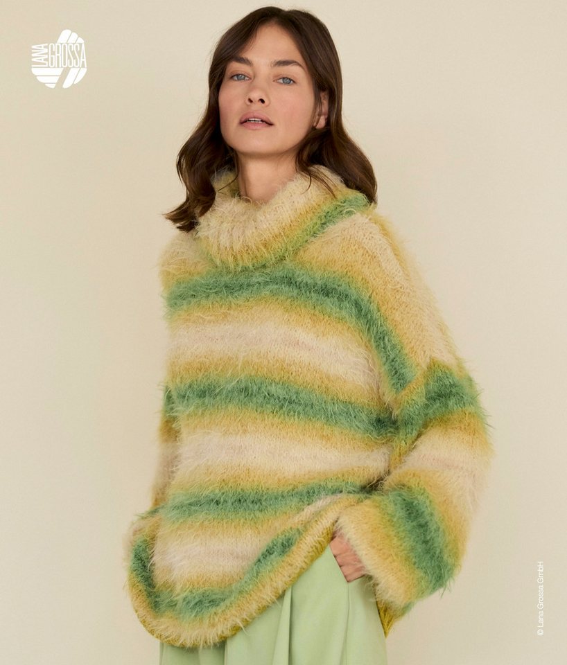 LANA GROSSA BASTA MISTA Häkelwolle, 100 m (Fake Fur Look mit attraktivem Franseneffekt), 50 g – Bild 2 von 4