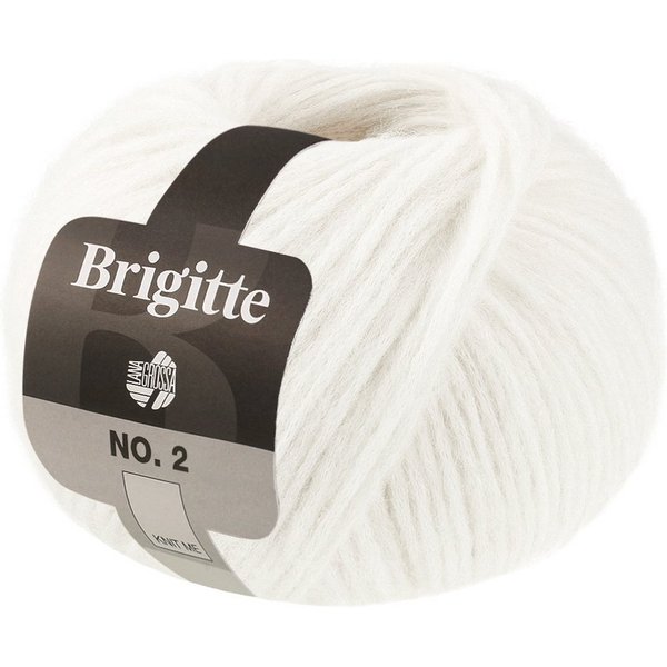 LANA GROSSA BRIGITTE NO. 2 Alpaka Baumwolle Strickgarn Häkelwolle, 140 m (Alpaka-Mix für voluminöse Lieblingsstücke, Flauschiges Fashiongarn für moderne Strickl