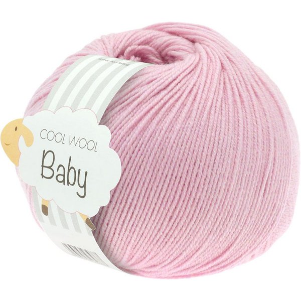 LANA GROSSA COOL WOOL BABY Häkelwolle, 220 m (besonders geeignet für Babystricksachen), 50 g
