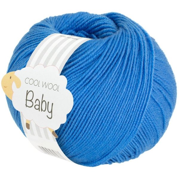 LANA GROSSA COOL WOOL BABY Häkelwolle, 220 m (besonders geeignet für Babystricksachen), 50 g