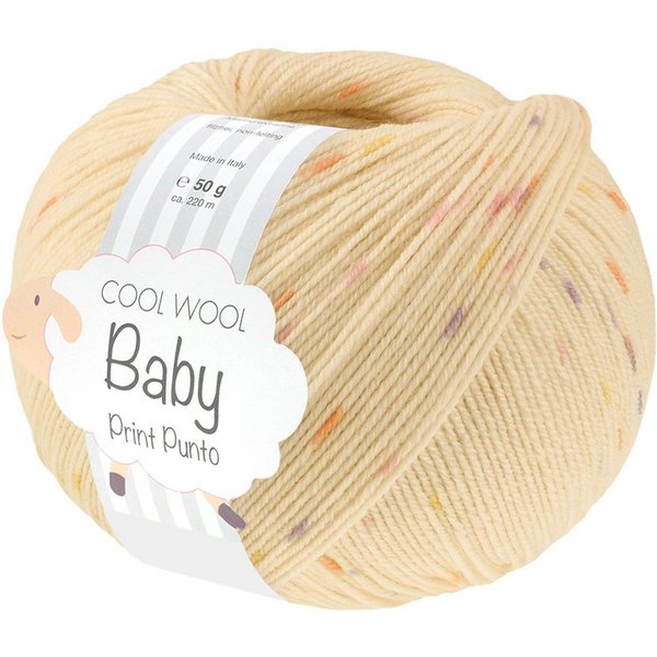 LANA GROSSA COOL WOOL BABY Häkelwolle, 220 m (besonders geeignet für Babystricksachen), 50 g