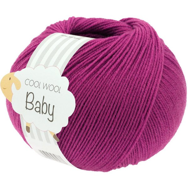 LANA GROSSA COOL WOOL BABY Häkelwolle, 220 m (besonders geeignet für Babystricksachen), 50 g
