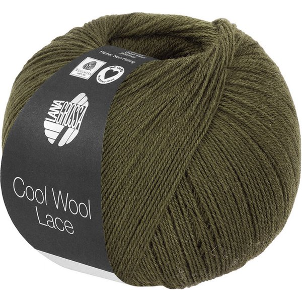 LANA GROSSA Cool Wool Lace Häkelwolle, 400 m