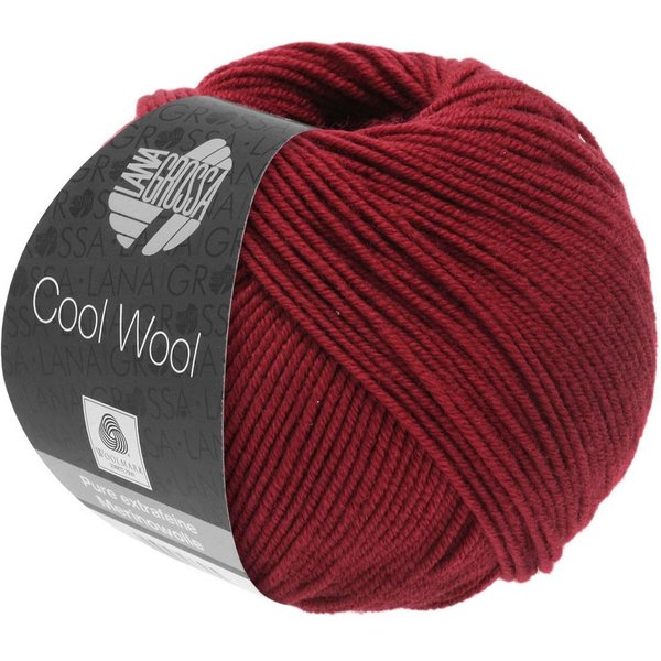 LANA GROSSA COOL WOOL pflegeleichtes Strickgarn extrafeine Merinowolle Häkelwolle, 160 m (Strickgarn aus extrafeiner Merinowolle, kuschelig weich und pflegeleic