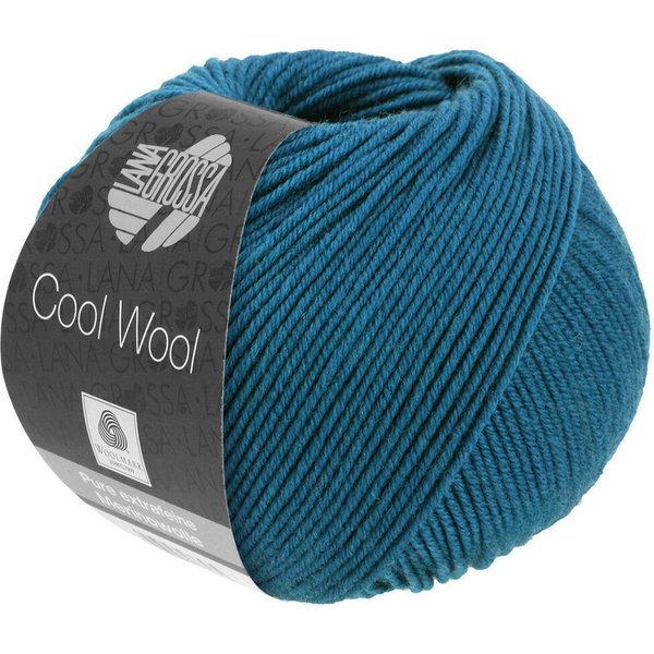 LANA GROSSA COOL WOOL pflegeleichtes Strickgarn extrafeine Merinowolle Häkelwolle, 160 m (Strickgarn aus extrafeiner Merinowolle, kuschelig weich und pflegeleic