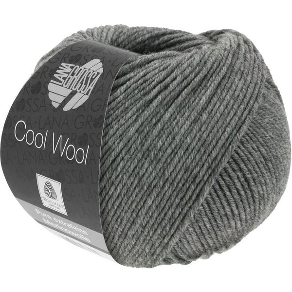 LANA GROSSA COOL WOOL pflegeleichtes Strickgarn extrafeine Merinowolle Häkelwolle, 160 m (Strickgarn aus extrafeiner Merinowolle, kuschelig weich und pflegeleic