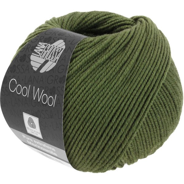 LANA GROSSA COOL WOOL pflegeleichtes Strickgarn extrafeine Merinowolle Häkelwolle, 160 m (Strickgarn aus extrafeiner Merinowolle, kuschelig weich und pflegeleic