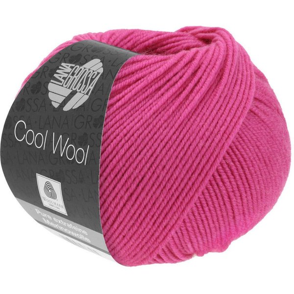 LANA GROSSA COOL WOOL pflegeleichtes Strickgarn extrafeine Merinowolle Häkelwolle, 160 m (Strickgarn aus extrafeiner Merinowolle, kuschelig weich und pflegeleic