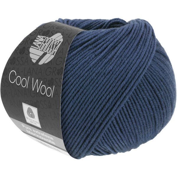 LANA GROSSA COOL WOOL pflegeleichtes Strickgarn extrafeine Merinowolle Häkelwolle, 160 m (Strickgarn aus extrafeiner Merinowolle, kuschelig weich und pflegeleic