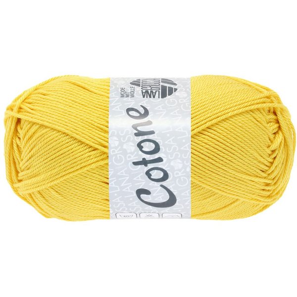 LANA GROSSA COTONE Häkelwolle, 125 m (vielseitiges Baumwoll-Basicgarn), 50 g