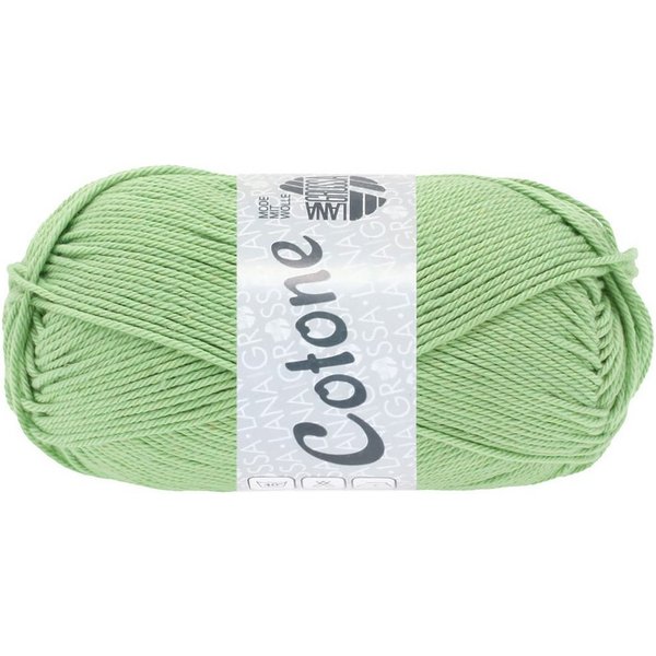 LANA GROSSA COTONE Häkelwolle, 125 m (vielseitiges Baumwoll-Basicgarn), 50 g