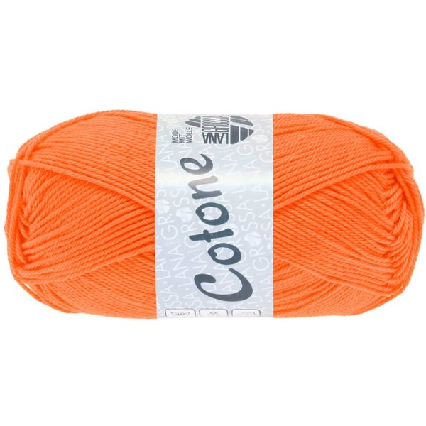 LANA GROSSA COTONE Häkelwolle, 125 m (vielseitiges Baumwoll-Basicgarn), 50 g