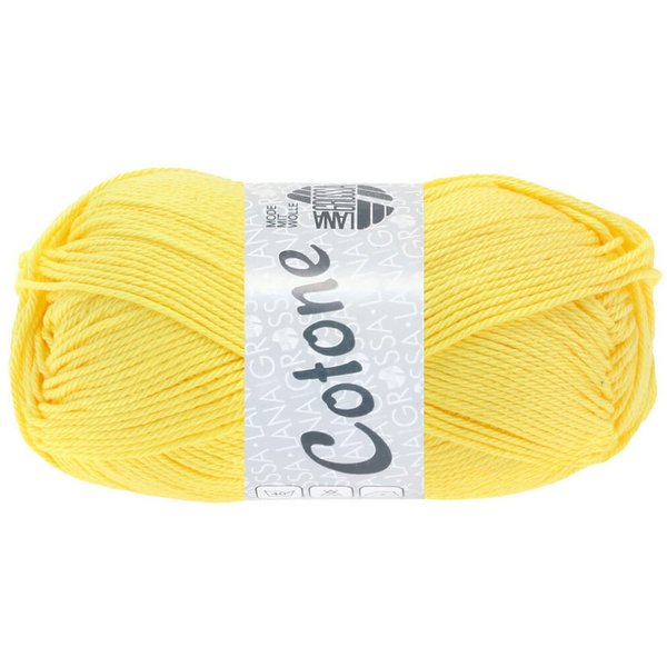 LANA GROSSA COTONE Häkelwolle, 125 m (vielseitiges Baumwoll-Basicgarn), 50 g