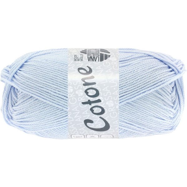 LANA GROSSA COTONE Häkelwolle, 125 m (vielseitiges Baumwoll-Basicgarn), 50 g