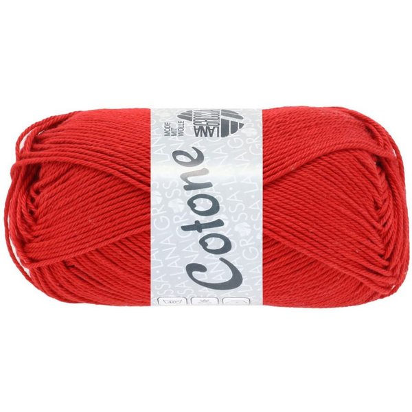 LANA GROSSA COTONE Häkelwolle, 125 m (vielseitiges Baumwoll-Basicgarn), 50 g