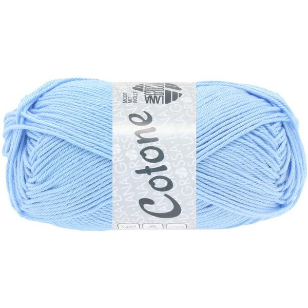 LANA GROSSA COTONE Häkelwolle, 125 m (vielseitiges Baumwoll-Basicgarn), 50 g