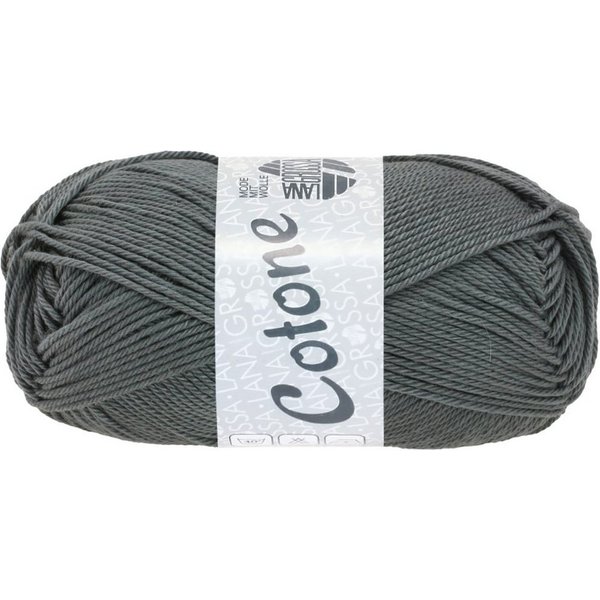 LANA GROSSA COTONE Häkelwolle, 125 m (vielseitiges Baumwoll-Basicgarn), 50 g