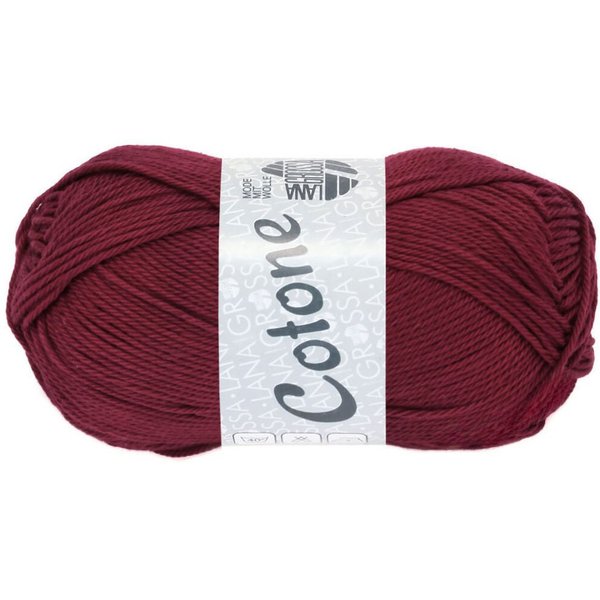 LANA GROSSA COTONE Häkelwolle, 125 m (vielseitiges Baumwoll-Basicgarn), 50 g