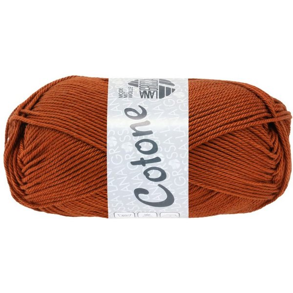LANA GROSSA COTONE Häkelwolle, 125 m (vielseitiges Baumwoll-Basicgarn), 50 g
