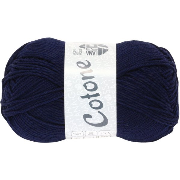 LANA GROSSA COTONE Häkelwolle, 125 m (vielseitiges Baumwoll-Basicgarn), 50 g