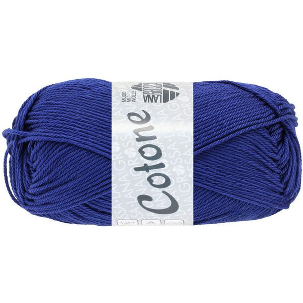 LANA GROSSA COTONE Häkelwolle, 125 m (vielseitiges Baumwoll-Basicgarn), 50 g