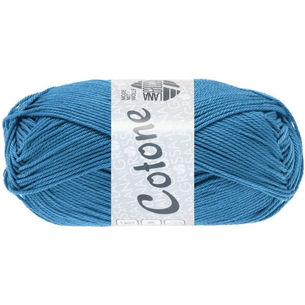 LANA GROSSA COTONE Häkelwolle, 125 m (vielseitiges Baumwoll-Basicgarn), 50 g